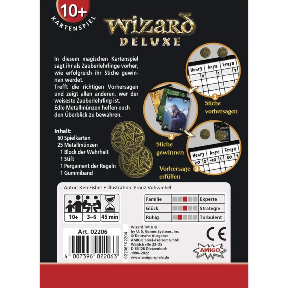 AMIGO Kartenspiel Wizard Deluxe