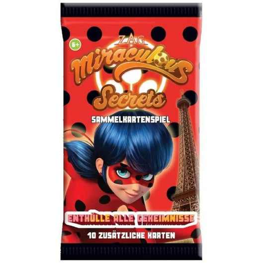 AMIGO Miraculous Secrets Booster, 1 Stück, Design 2-fach sortiert