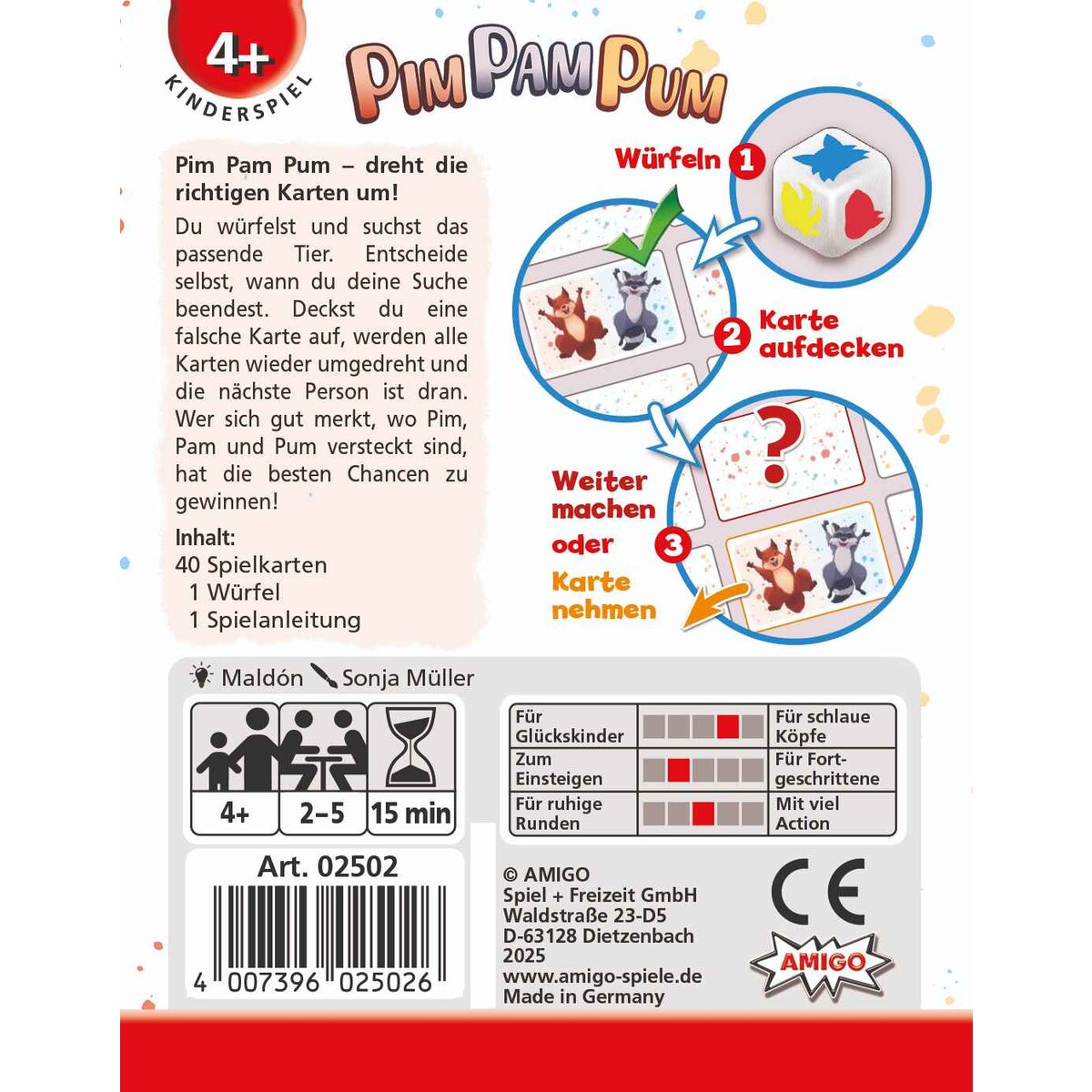 AMIGO Pim Pam Pum Kinderspiel