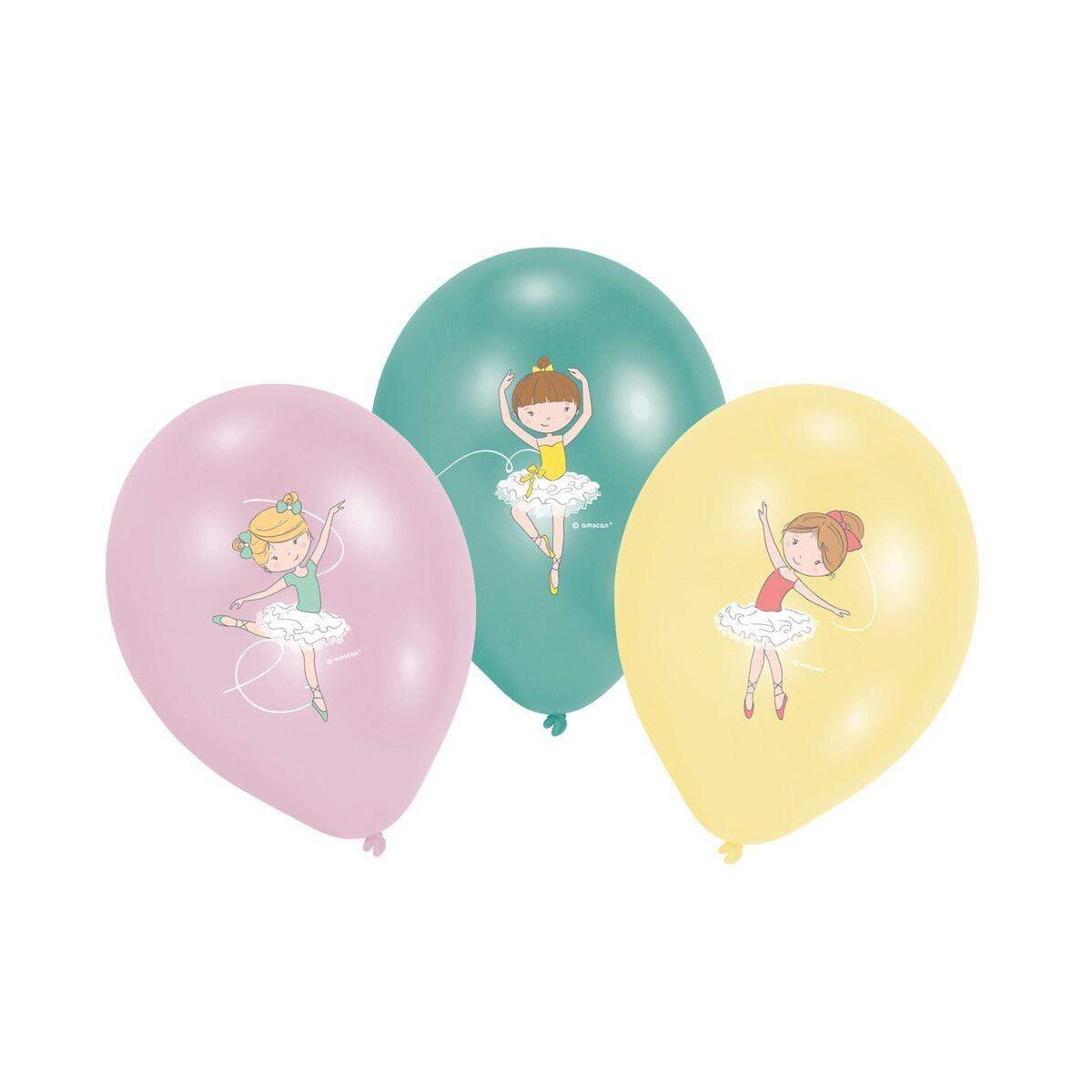 amscan 6 Latexballons Little Dancer 28cm