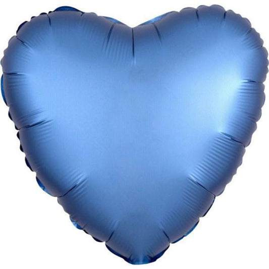 amscan Folienballon Herz Satin Luxe Azure