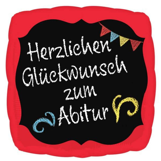 amscan Folienballon Herzlichen Glückwunsch zum Abitur