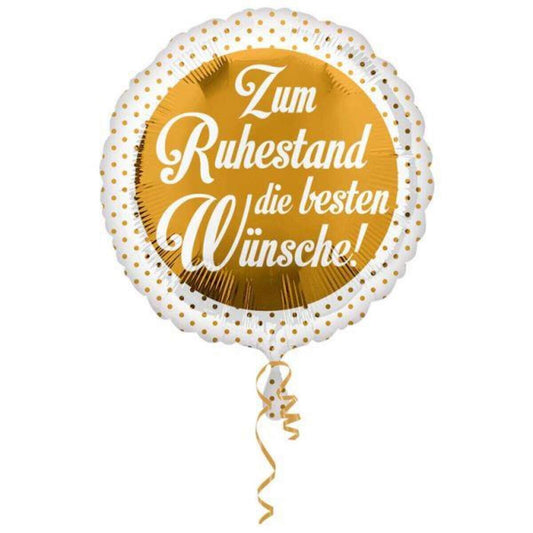 amscan Folienballon Zum Ruhestand die besten Wünsche