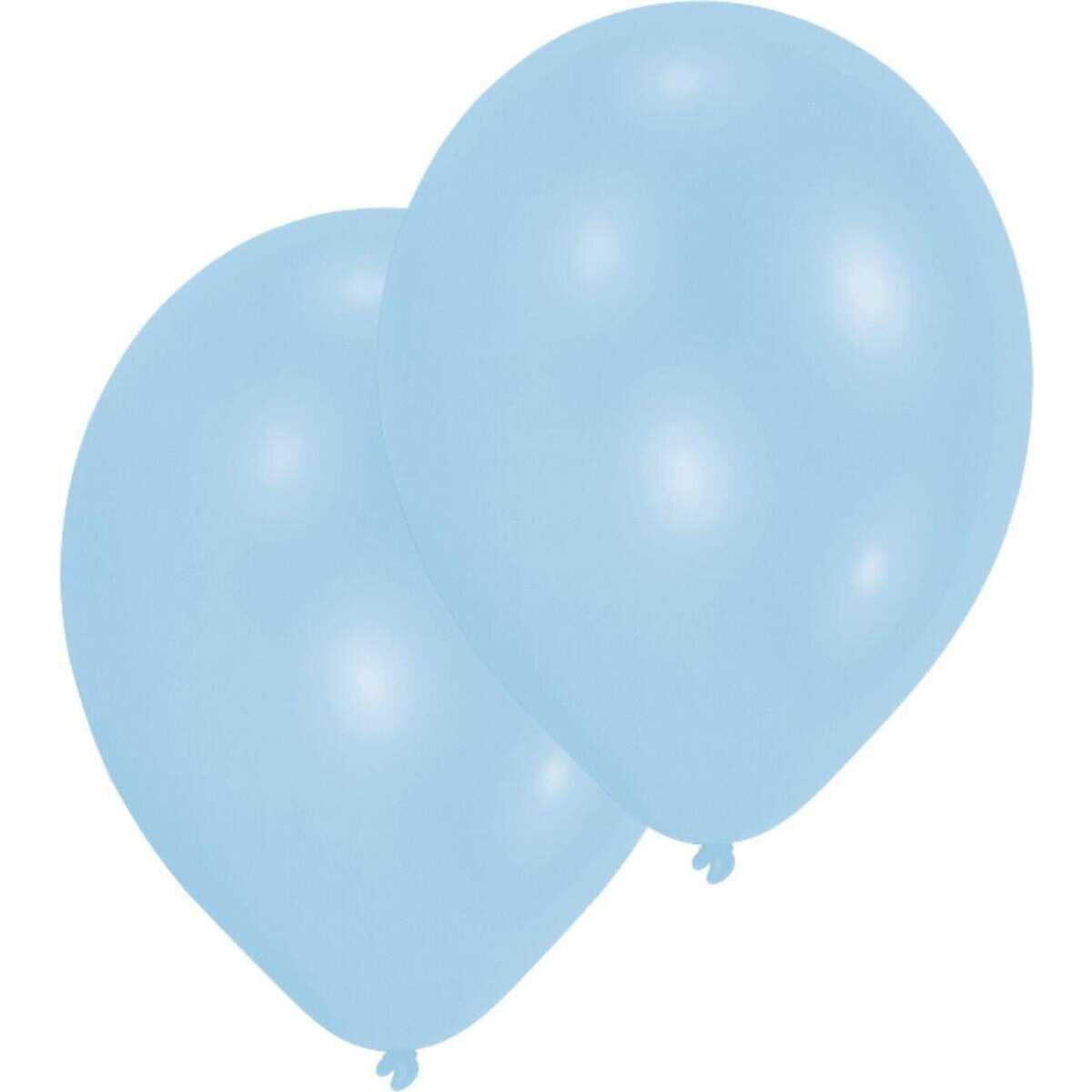 amscan Latexballons Hellblau, 10 Stück