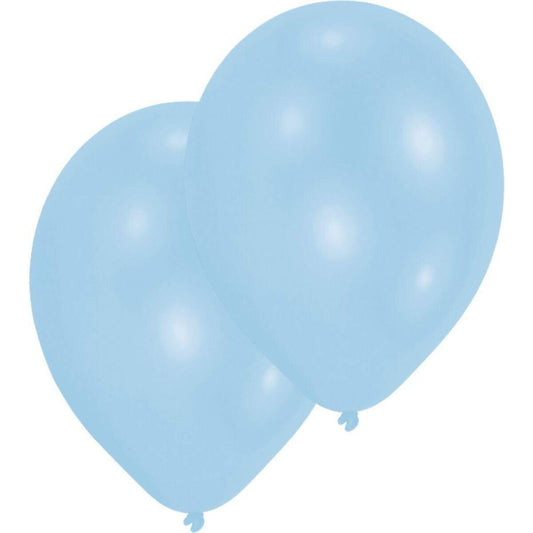 amscan Latexballons Hellblau, 10 Stück