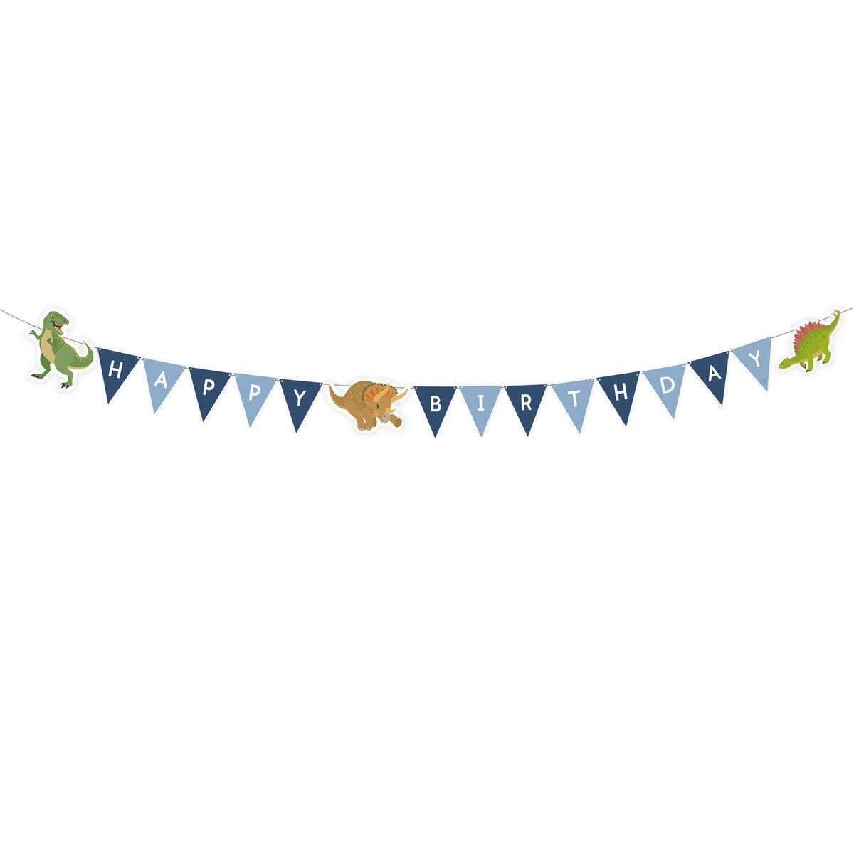 amscan Partykette Happy Dinosaur, 180cm lang