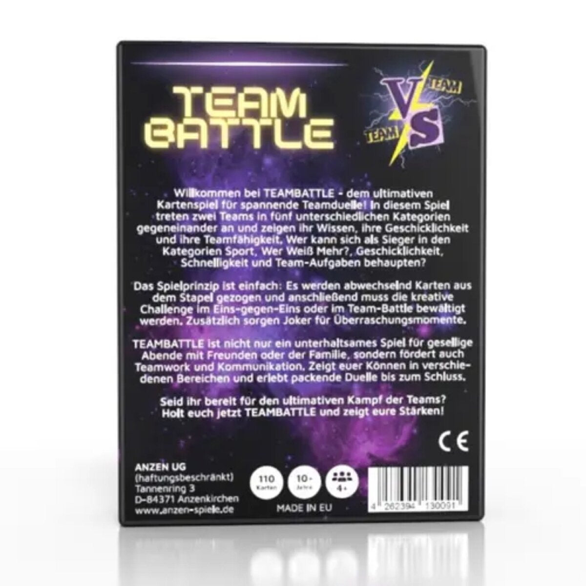 Anzen Kartenspiel Teambattle - Das Partyspiel