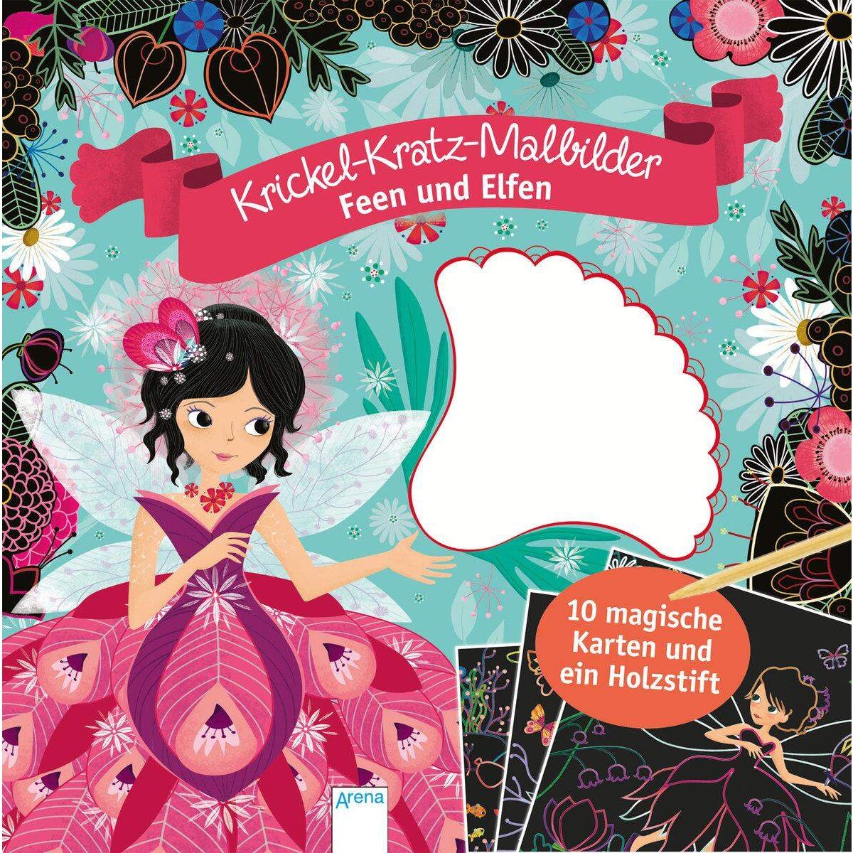 Arena Krickel-Kratz-Malbilder. Feen und Elfen