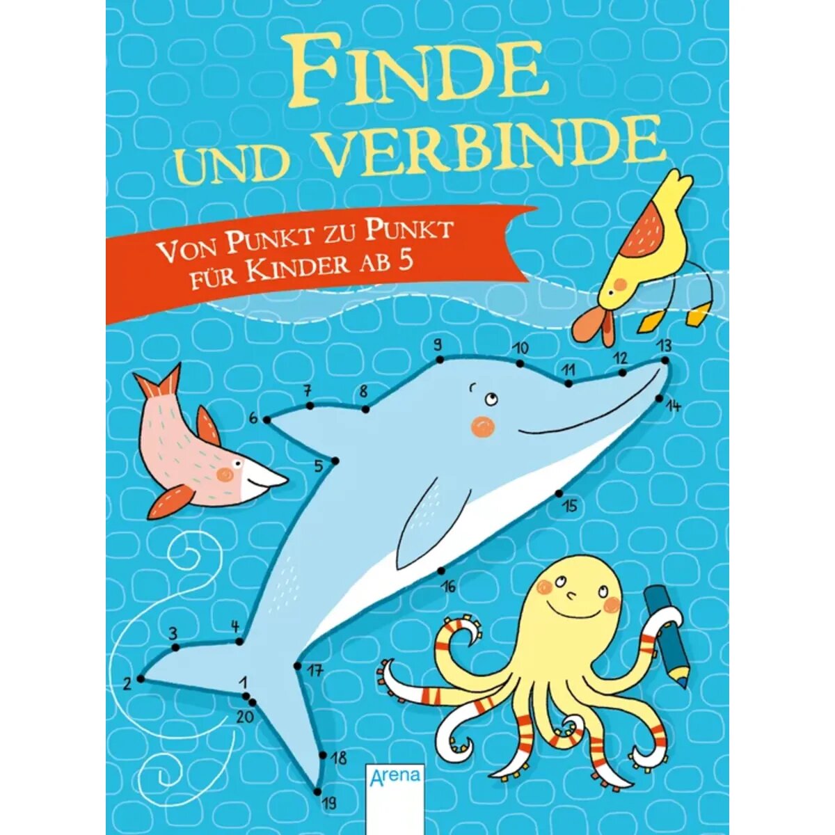 Arena Von Punkt zu Punkt für Kinder ab 5. Finde und Verbinde!