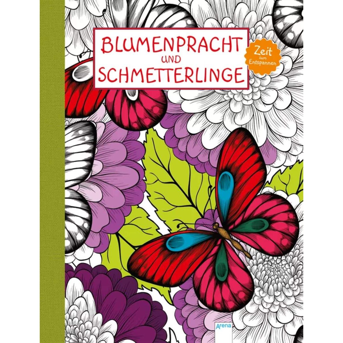 Arena Zeit zum Entspannen. Blumenpracht und Schmetterlinge.