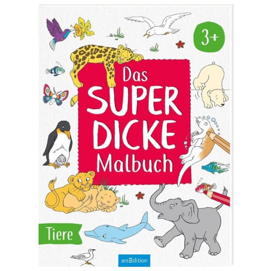 ars Edition Das superdicke Malbuch – Tiere