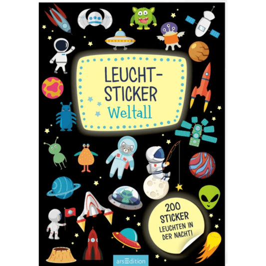 ars Edition Leucht-Sticker - Weltall