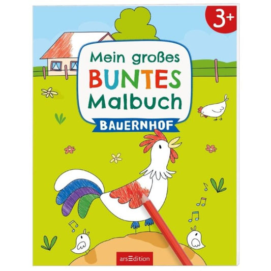 ars Edition Mein großes buntes Malbuch – Bauernhof