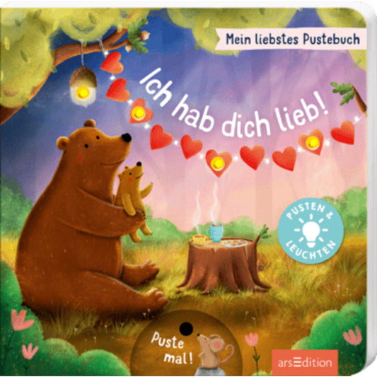 ars Edition Mein liebstes Pustebuch – Ich hab dich lieb!