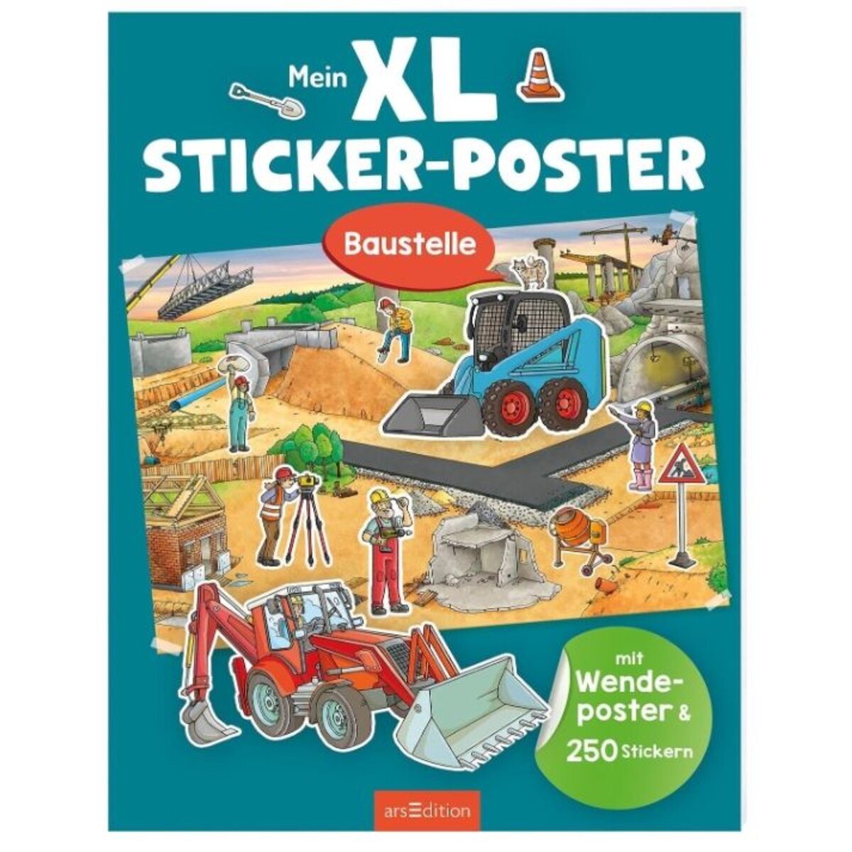 ars Edition Mein XL Sticker-Poster Baustelle