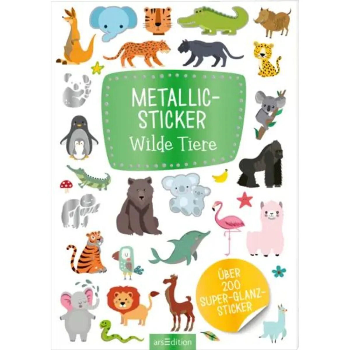 ars Edition Metallic-Sticker Wilde Tiere