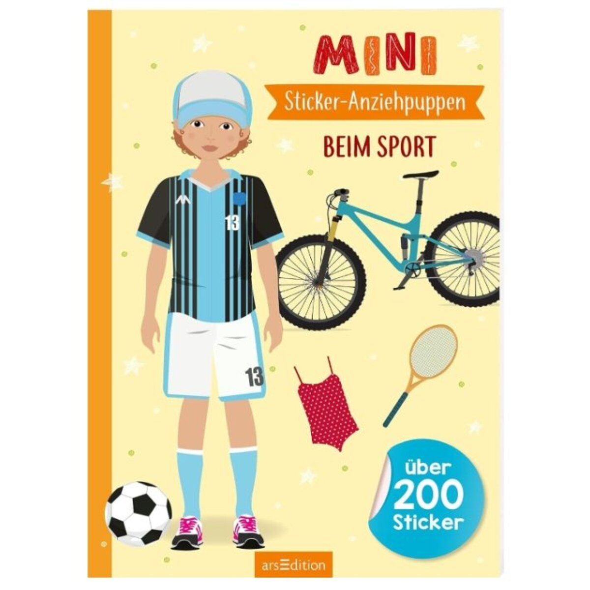 ars Edition Mini-Sticker-Anziehpuppen - Beim Sport