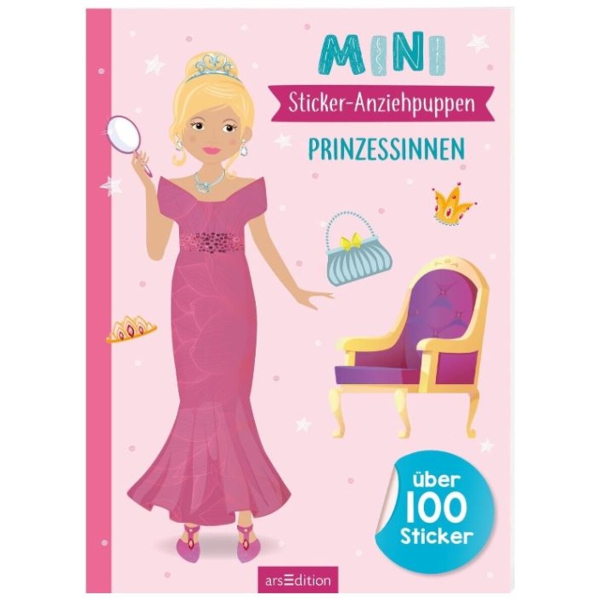 ars Edition Mini-Sticker-Anziehpuppen - Prinzessinnen