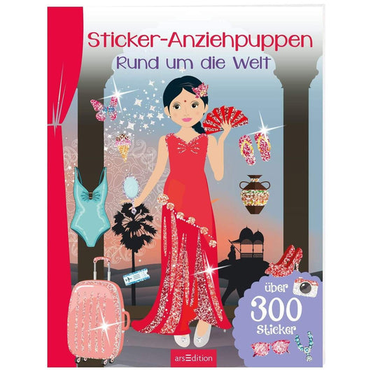 ars Edition Sticker Anziehpuppen Rund um die Welt