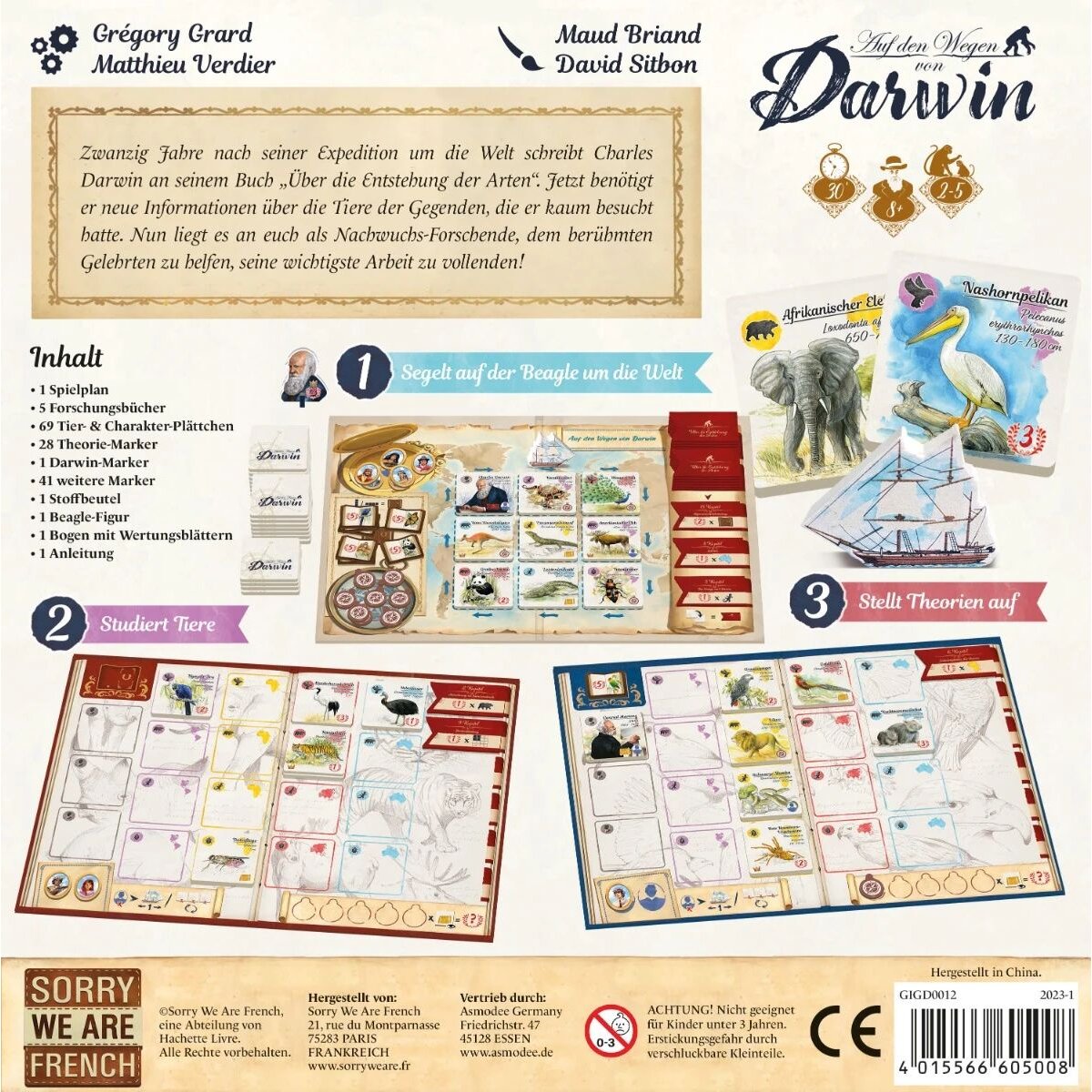 Asmodee Auf den Wegen von Darwin