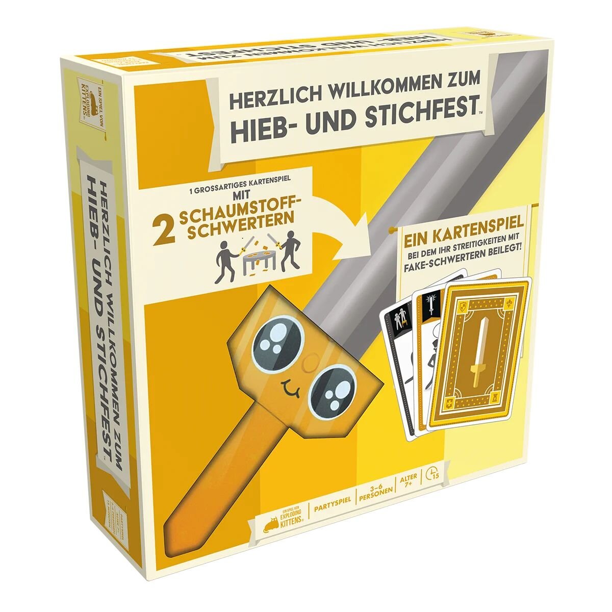 Asmodee Exploding Kittens Herzlich Willkommen zum Hieb- und Stichfest