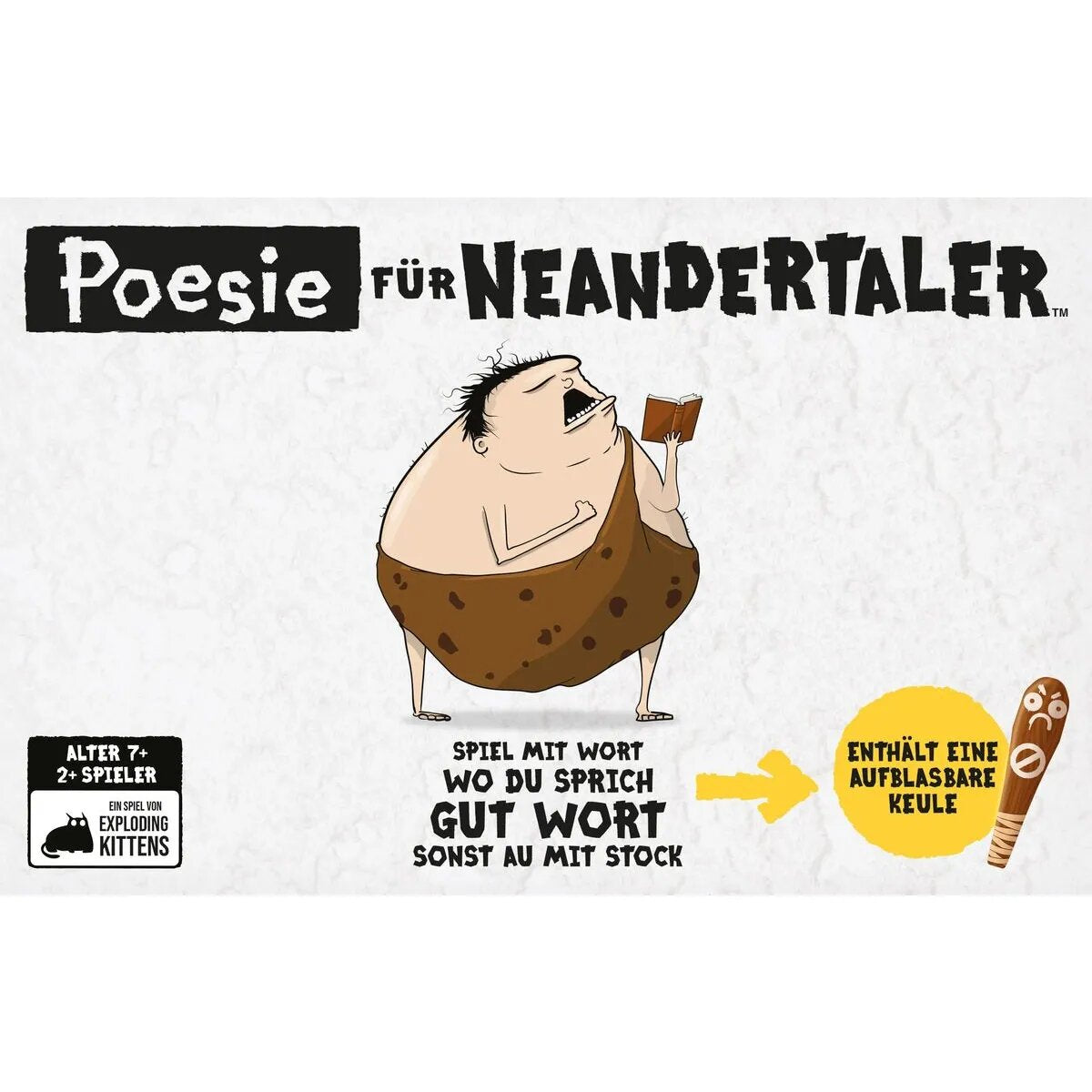 Asmodee Exploding Kittens Poesie für Neandertaler