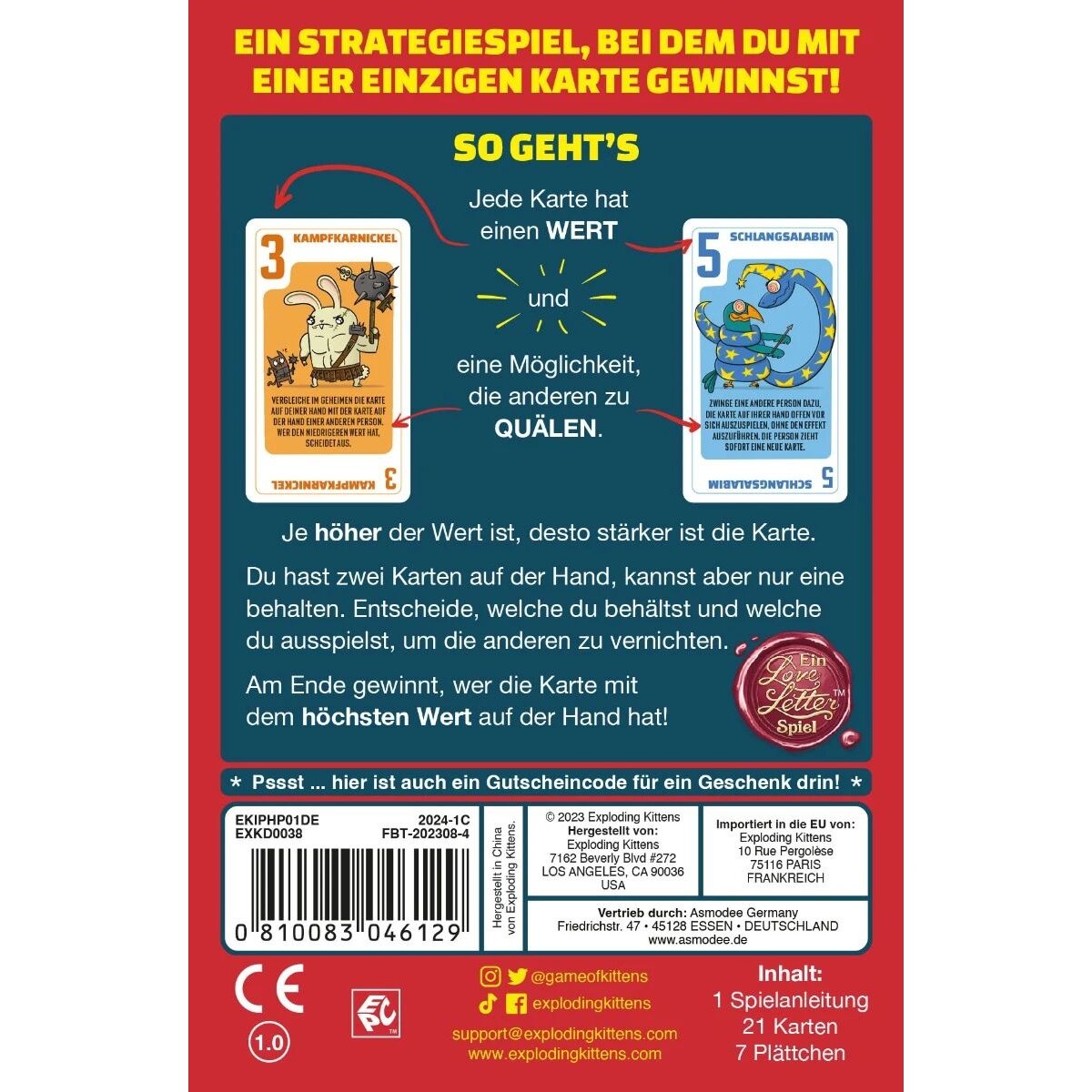 Asmodee Exploding Kittens Power Hungry Pets