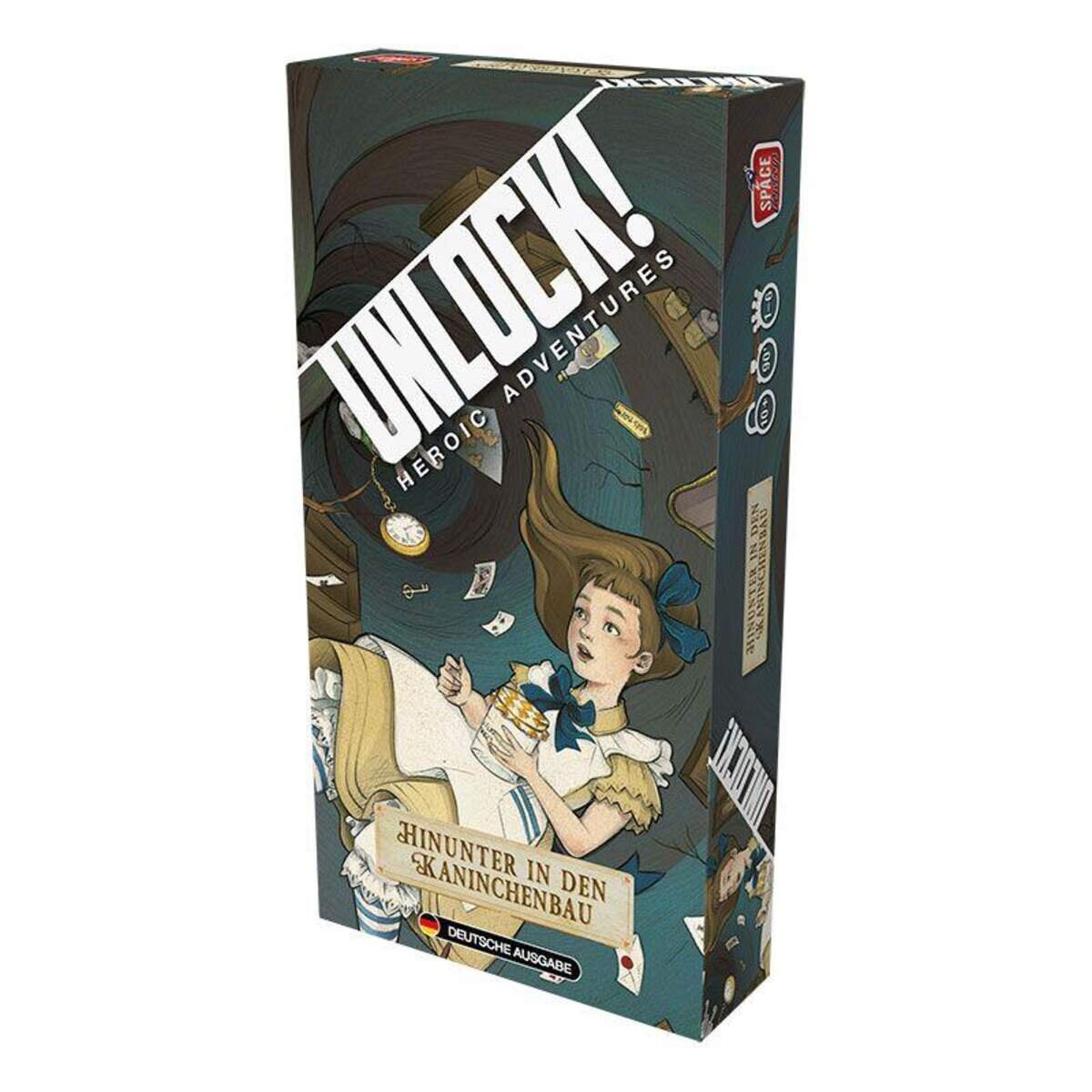 Asmodee Space Cowboys Unlock! Hinunter in den Kaninchenbau