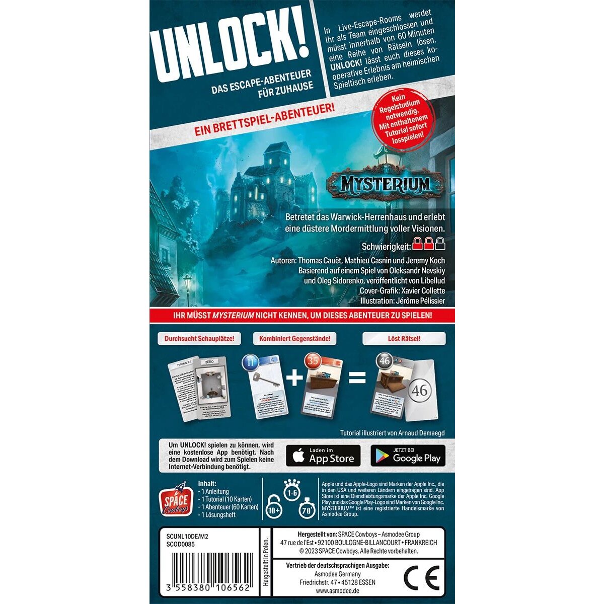 Asmodee Unlock! Game Adventures: Mysterium