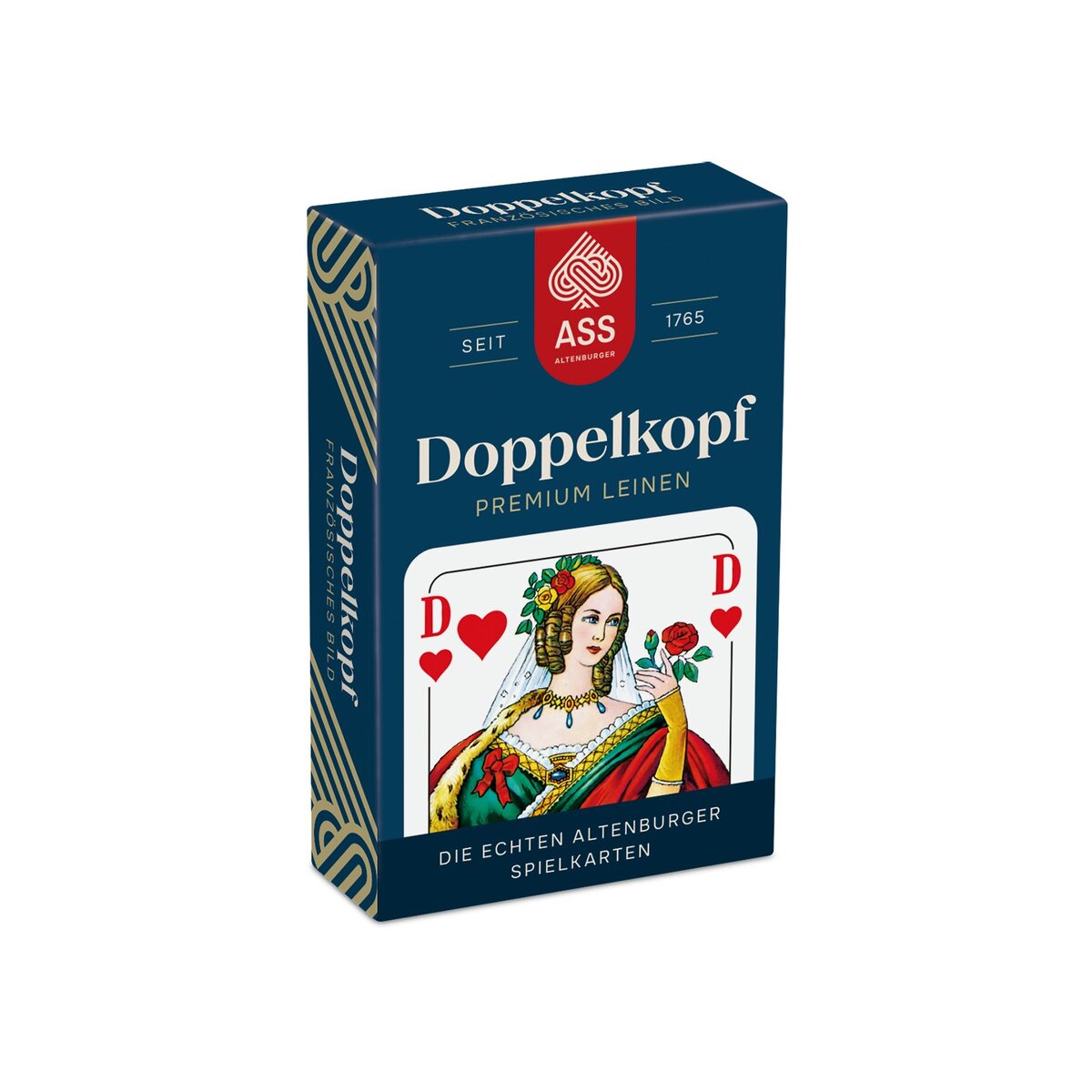 ASS Altenburger FSC Doppelkopf Leinen, französisches Bild in Faltschachte