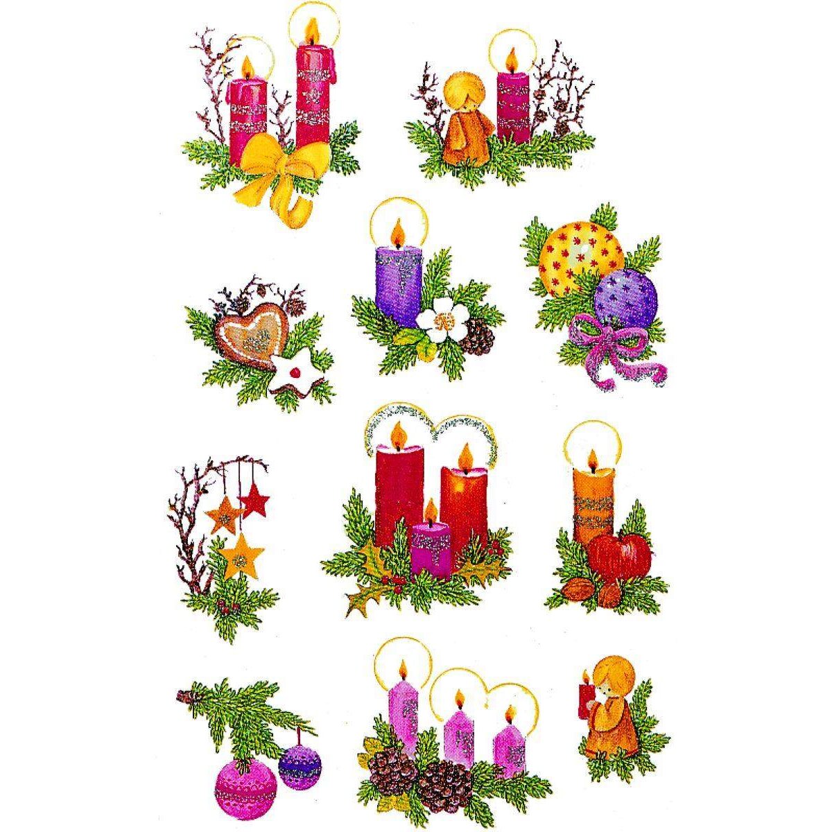 Avery Zweckform Z-Design 4050 Weihnachtssticker, Gestecke, 2 Bogen/22 Sticker