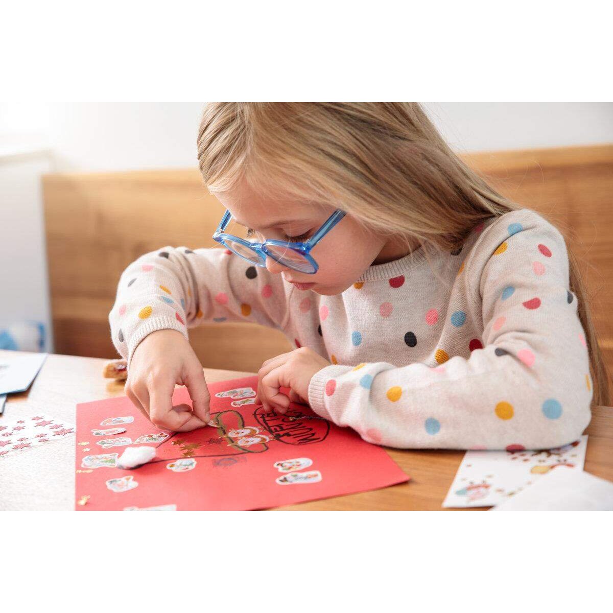 Avery Zweckform Z-Design 52805 Weihnachtssticker, Sterne, 2 Bogen/144 Sticker