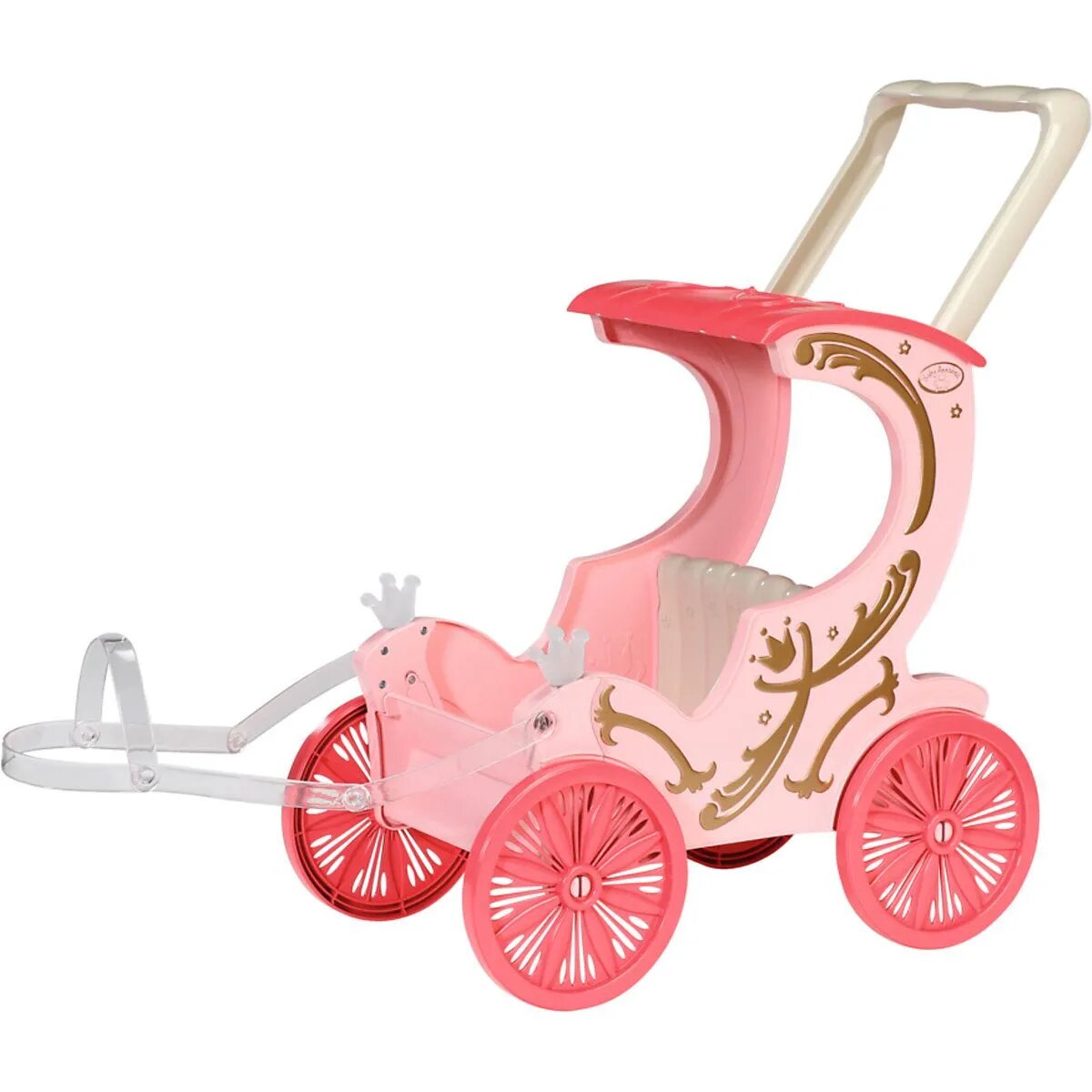 Baby Annabell® Little Sweet Kutsche mit Licht, abnehmbarem Schiebegriff und abnehmbaren Pferdegeschirr & Pony mit Zaumzeug