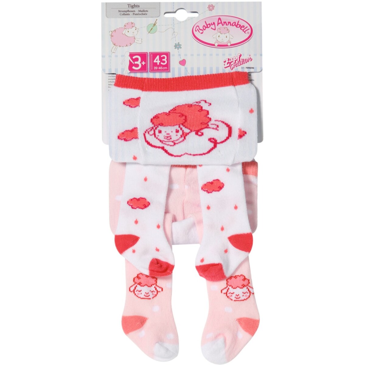 Baby Annabell® Strumpfhosen 2er-Pack 43cm, 2-fach sortiert