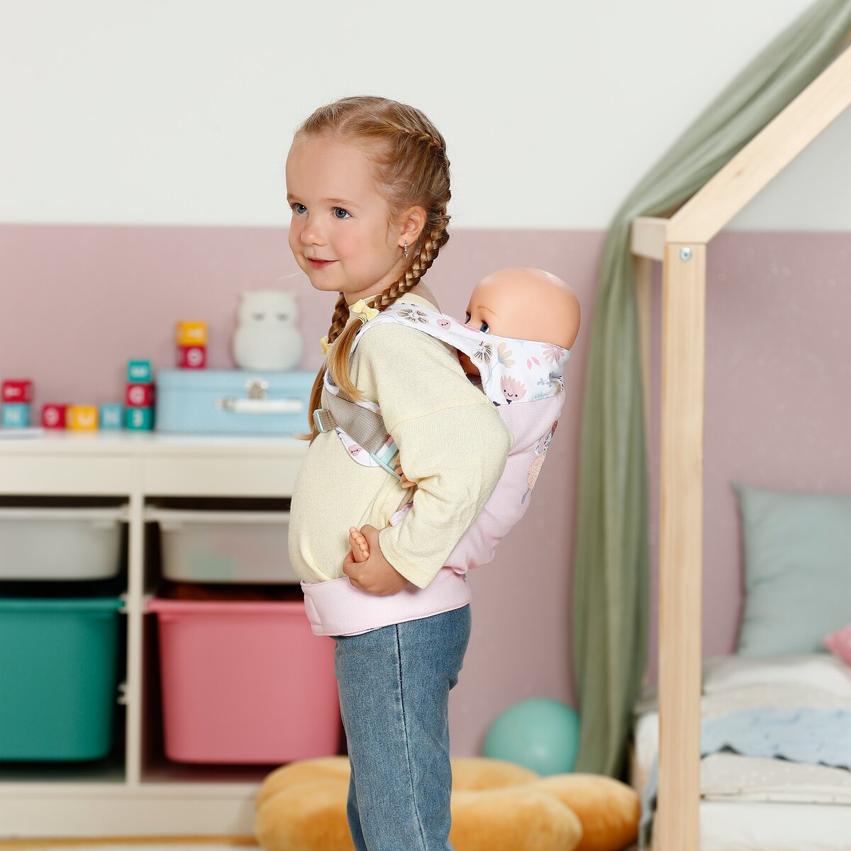 BABY born® Babytrage Blumen