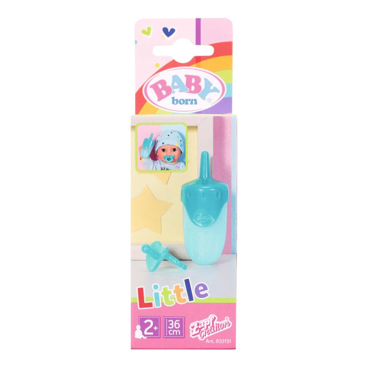 BABY born® Little Flasche & Schnuller 36cm, 1 Stück, 2-fach sortiert