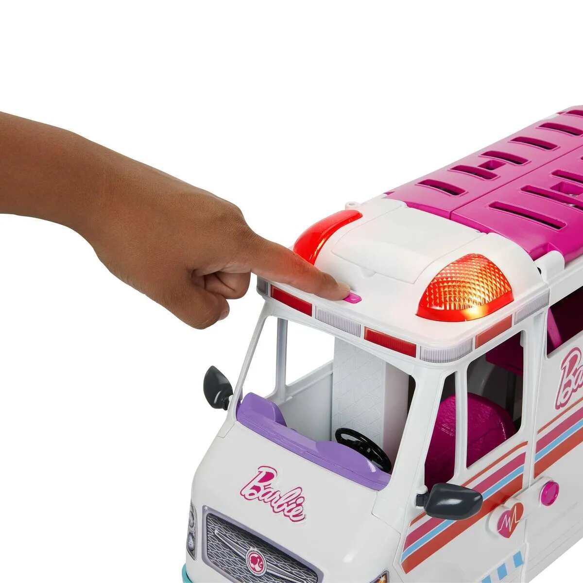 Barbie 2-in-1 Krankenwagen Spielset (mit Licht & Geräuschen)