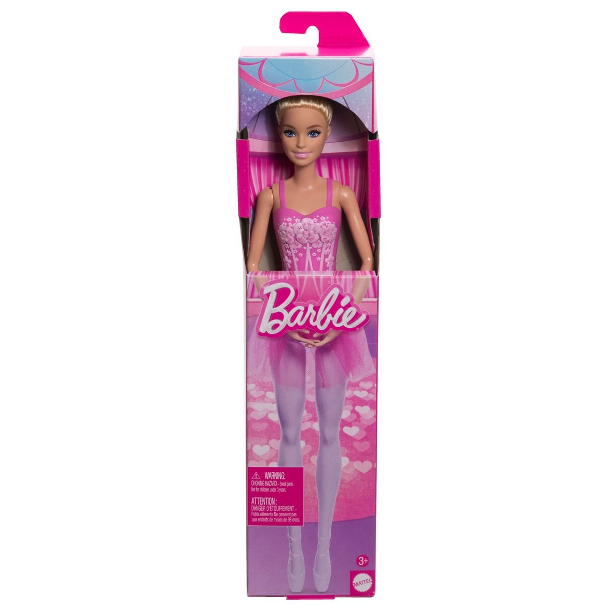 Barbie Ballerina Puppe, blond mit lila Tütü