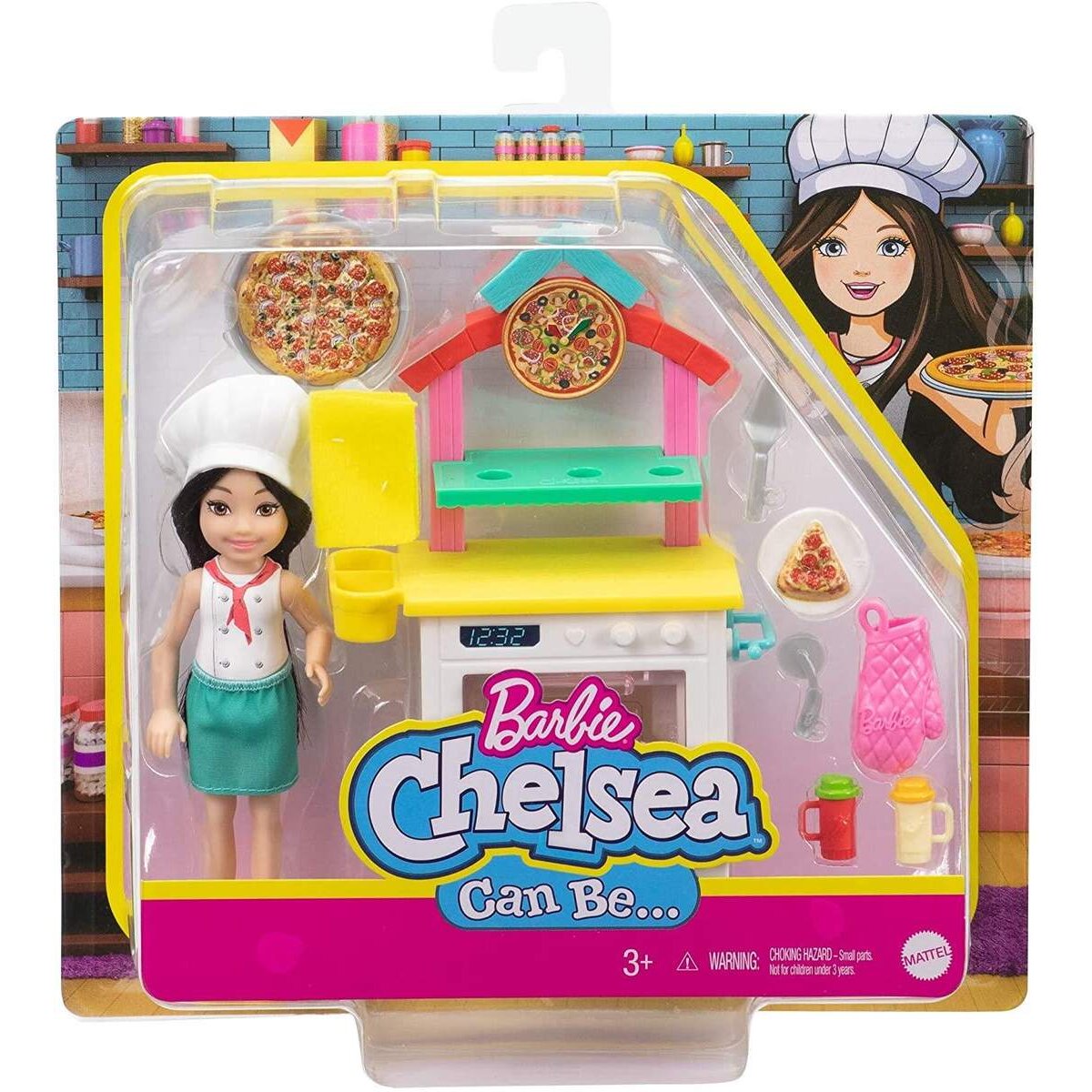 Barbie Chelsea Bäckerin-Spielset mit Puppe und Zubehör