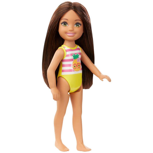 Barbie Club Chelsea Beach-Puppe, ca. 15cm, 1 Stück, 6-fach sortiert