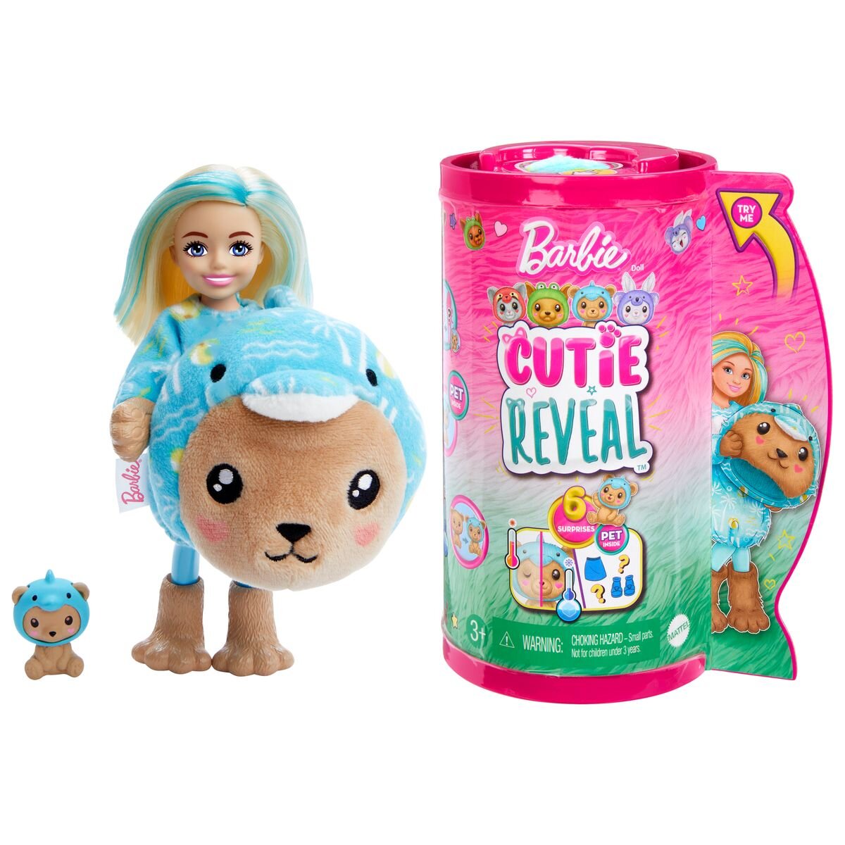 Barbie Cutie Reveal Chelsea Costume Cuties Series - Teddy Dolphin