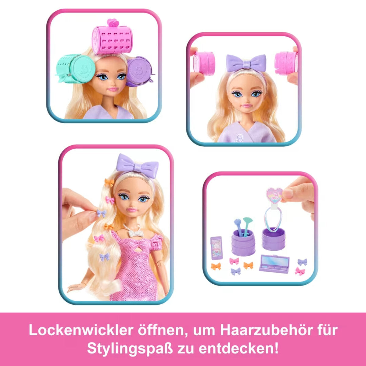 Barbie Dream Besties Malibu Get Ready With Me Haarspiel-Puppe