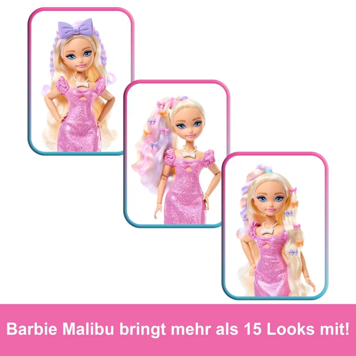 Barbie Dream Besties Malibu Get Ready With Me Haarspiel-Puppe