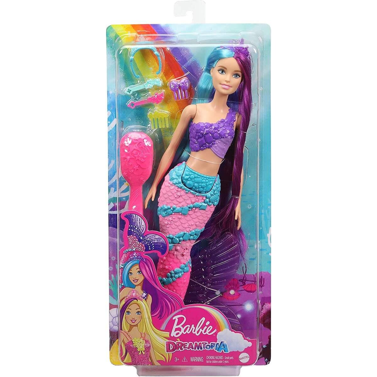 Barbie Dreamtopia Regenbogenzauber Meerjungfrau Puppe mit langem Haar