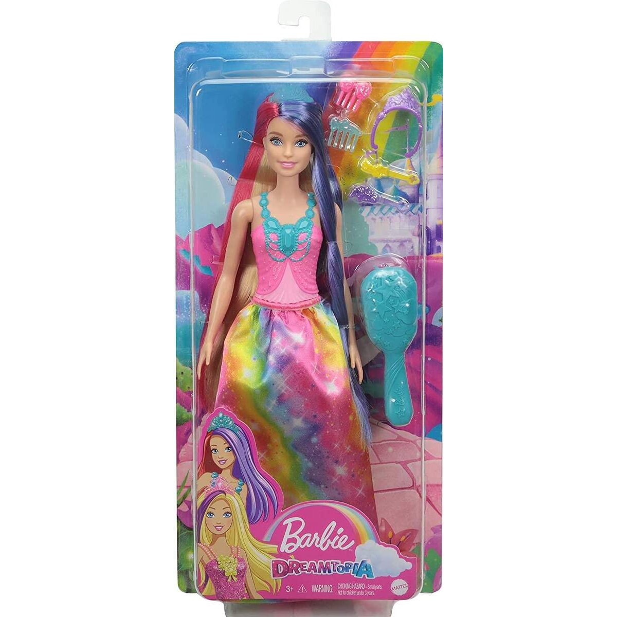 Barbie Dreamtopia Regenbogenzauber Prinzessin Puppe, Anziehpuppe