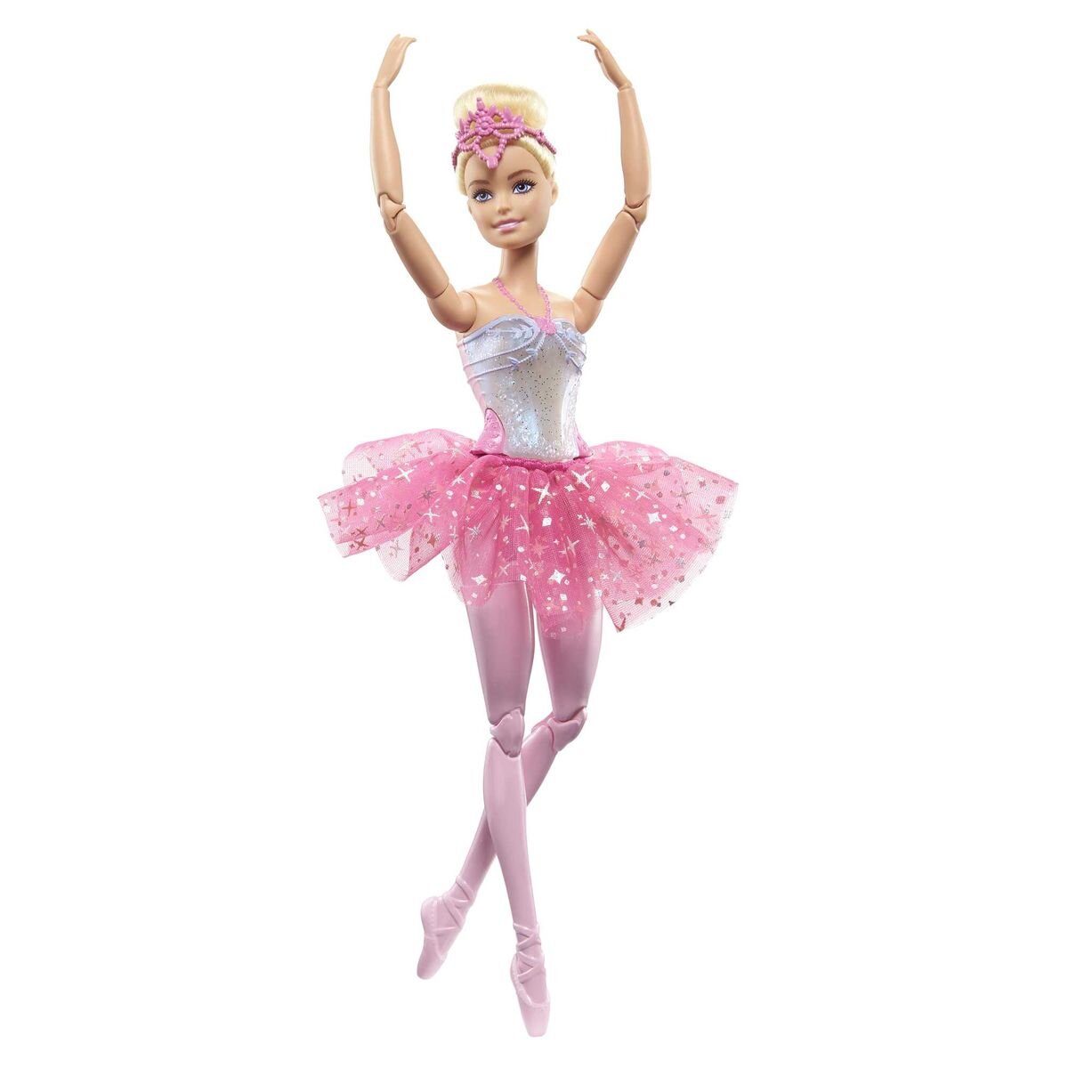 Barbie Dreamtopia Zauberlicht Ballerina (blond), Puppe mit Leucht-Kleid