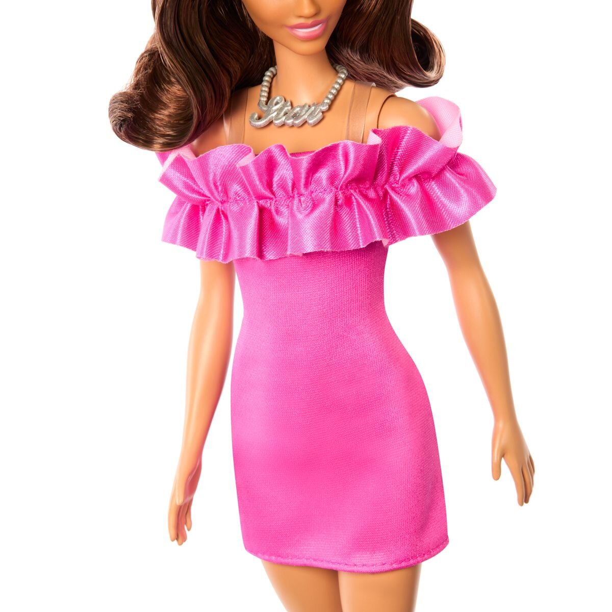 Barbie Fashionista Doll - Pink Ruffle Sleeves Dress