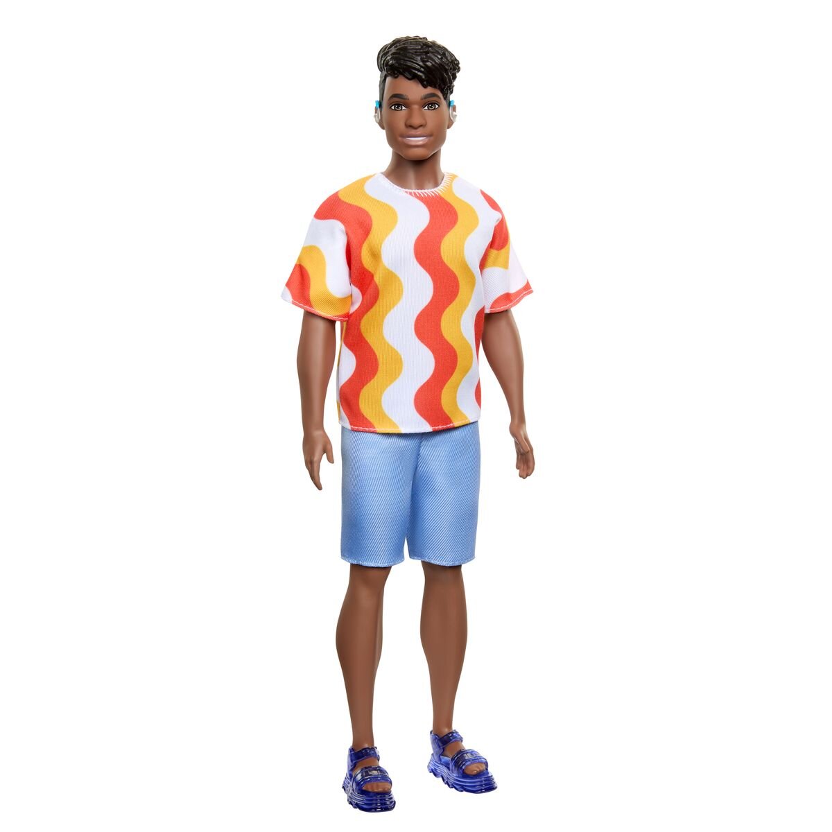 Barbie Fashionista Ken-Puppe - Red and Orange Shirt