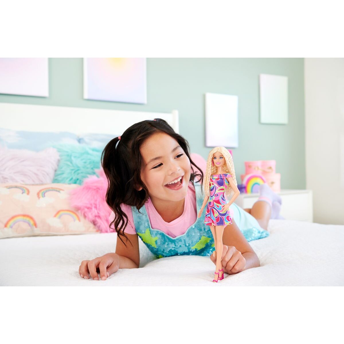 Barbie Fashionista Puppe blond, von Totally Hair inspirierter Look