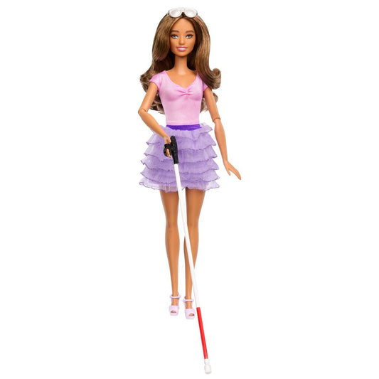 Barbie Fashionista Puppe im lila Rüschenrock